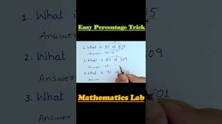 One Of The Best Percentage Hack  maths mathtricks mathstricks mathpuzzles mathematics [upl. by Leahpar]