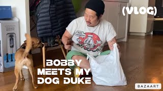 Bobby meets my dog Duke VLOG [upl. by Mattheus]