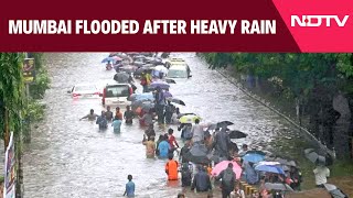 Rain Alert Today  Heavy Rain In Mumbai Waterlogging Reported Across City [upl. by Sapowith]