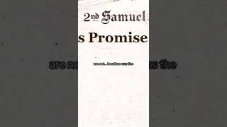 Davids Promises to Jonathan 2 Sam 89 [upl. by Casmey]