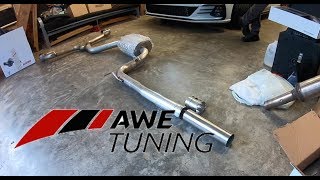 MK75 GTI  Installing the AWE Tuning Track Catback Exhaust [upl. by Elehcor956]