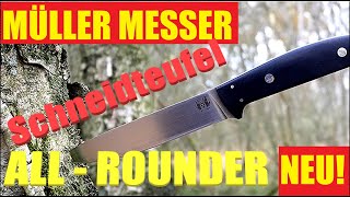 Traum Messer NEU I Müller Messer CPM s90 V I Slicer I Bushcraft I Outdoor I Jagd untermesserung [upl. by Deva]