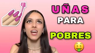 Cómo hacerte las uñas si eres POBRE 🤑 [upl. by Adraynek]