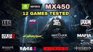 Nvidia GeForce MX450 Gaming Test  2021 [upl. by Roslyn]