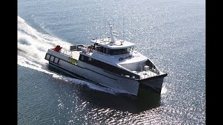 29m Catamaran Utility Vessel  Limitless  designed by Incat Crowther [upl. by Ayk]