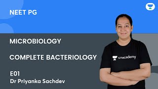 Microbiology  Complete Bacteriology E01  Dr Priyanka Sachdev  Unacademy Live  NEET PG [upl. by Jaye]