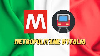 In ITALIA siamo pieni di metropolitane 🇮🇹 7 città italiane hanno la metropolitana [upl. by Sarid]