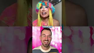 Zahirah Reveals Snatch Game Character On Drag Race UK [upl. by Eillor]