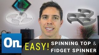 Onshape easy tutorial  Spinning tops and fidget spinners [upl. by Ayamahs345]