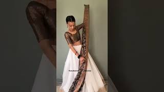 Lahenga drapeing using two sareelahengashortviraltutorialsareepriyasaree303 [upl. by Ehpotsirhc]