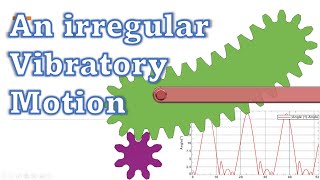 Siemens NX Animation Designer an irregular vibratory motion 땅콩 기어를 이용한 불규칙한 회전 진동운동 [upl. by Hsak]