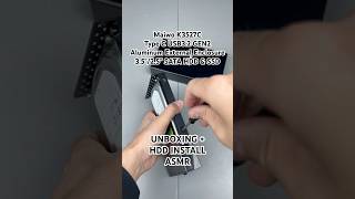 Maiwo K3527C Type C USB32 GEN2 Aluminum External HDD Enclosure Unboxing  HDD Install shorts asmr [upl. by Florine955]