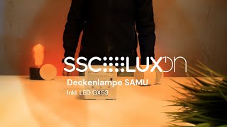 SSCLUXon  SAMU schwenkbarer Decken Aufbauspot inkl LED GX53  Produktvorschau [upl. by Mharg]