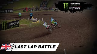 Battle of Giants  Gajser vs Jett Lawrence last 2 laps for the Win  Monster Energy FIM MXoN 2024 [upl. by Ahseikal]