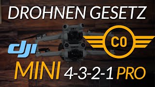 EU Drohnenverordnung amp Gesetz DJI MINI 4 3 2 1 PRO und Drohnenklasse C0  unter 250g  2024 [upl. by Eicirtap16]