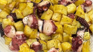 PULPO AL AJILLO CON PATATAS [upl. by Aminta]