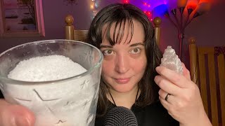 Reiki Salt Cleanse Powerful Selenite Sea Salt Magnesium Epsom Salt Ocean Energy ASMR [upl. by Akinal]