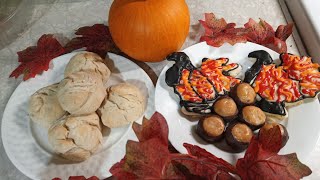 Cutout cookies Biscuits Buckeyes and Devilled Eggs using oldschool techniques [upl. by Kathie677]