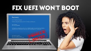 Your PC needs to be repaired Windows 1011  Fix UEFI Wont Boot [upl. by Artened]