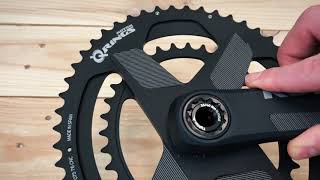 ALDHU crankset assembly with Q RINGS® Direct Mount Chainrings [upl. by Yreneh]