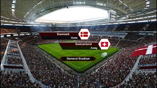 Denmark vs Switzerland  Uefa Nations League  Live Football Match  4K [upl. by Ennayrb]