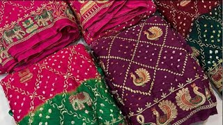 Patola Sarees  Bandhani Sarees [upl. by Drahcir454]