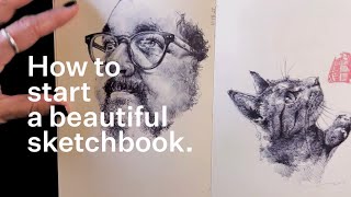 How to start a beautiful sketchbook [upl. by Lomax]