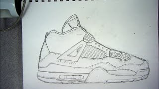 How to Draw Jordan 4 [upl. by Friedrick]