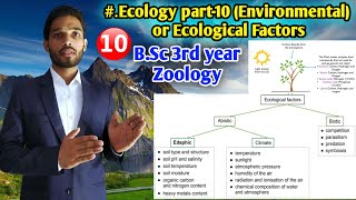 Ecological Factors  Environmental Factors Biotic and Abiotic Factors Ecology part10 [upl. by Melvina]