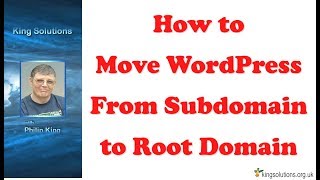 How to Move WordPress from SubDomain to Root Domain [upl. by Aissatan659]