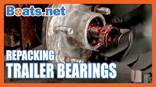 How to Repack Trailer Wheel Bearings  How to Grease Wheel Bearings  Boatsnet [upl. by Anohsal]