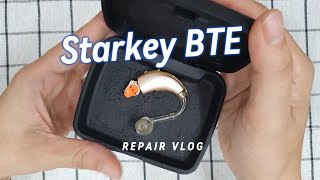 BTE Hearing Aid Tubing Replacement  Audiologist Vlog [upl. by Leontina392]