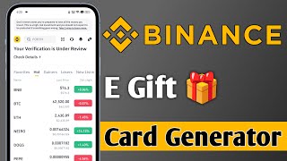 Binance E Gift Card Generator [upl. by Gerstner]