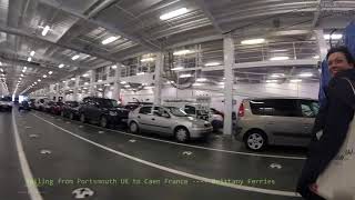 446 Sailing from Portsmouth UK to Caen France FERRY Brittany Ferries WWWTOFILNET [upl. by Yesnek789]