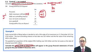 Step disposals  Control to no control  ACCA SBR lectures [upl. by Airamzul]