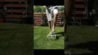 Manual Lawn Aerator lawn aerator shorts diy [upl. by Styles]