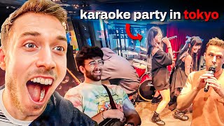 The BEST Karaoke Party In Tokyo Japan ft HasanAbi AustinShow Water amp More [upl. by Anoerb823]