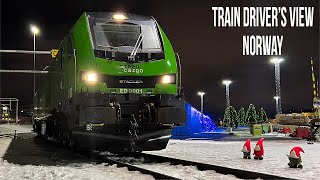 4K CABVIEW Christmas Freight Train Driver Heading Home for Christmas [upl. by Uball]