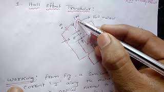 Hall Effect In magnetic Transducer In Hindi Working Of Hall Effect [upl. by Barhos]