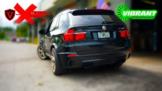 X5M BMW with XPipe and Vibrant Ultra Quiets WARNING [upl. by Eitsirk562]