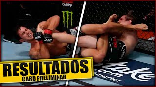 RESULTADOS CARD PRELIMINAR UFC ALDO vs FONT [upl. by Klepac]