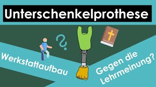 Unterschenkel PROTHESE Aufbau Tutorial Werkstattaufbau [upl. by Bree]