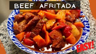 How to Cook Beef Afritada  Easy Recipe [upl. by Ingar]