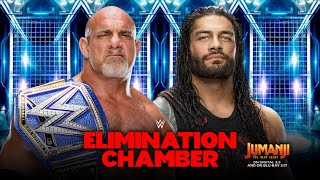 FULL MATCH  Goldberg vs Roman Reigns – Universal Title Match WWE Elimination Chamber 2020 [upl. by Simmie282]