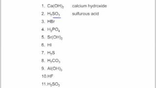 Formulas Lesson 10 Acids Bases Practice Questions [upl. by Rohclem]