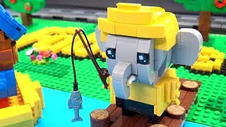 Custom LEGO Fabuland Brickheadz Village  Brickvention 2019 [upl. by Les]