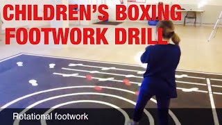 Childrens Boxing Footwork Drill [upl. by Reviere]