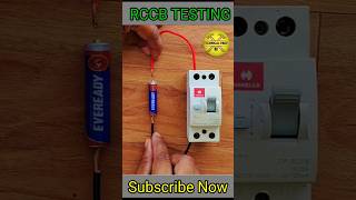 RCCB Testing Automatic trip switch viral electrician iti itiexam [upl. by Ennairrac]