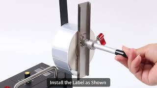 US Solid Automatic Label Dispenser w Counter Speed Adjustable for Clear and Opaque Labels [upl. by Feucht]