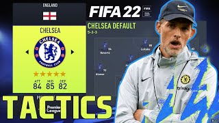 FIFA 22  THOMAS TUCHEL Custom Tactics and Player instructions CHELSEA 3421 FORMATION [upl. by Appolonia]